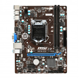 Материнская плата |  4 GEN |  H81 | MSI H81M-E33 | mATX | 2×DDR3