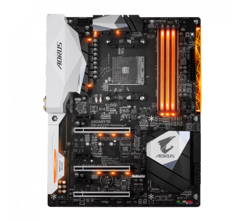 Материнская плата (AM4) X370 - Gigabyte AORUS GA-AX370-Gaming 5 (4×DDR4)