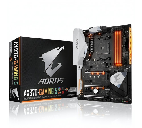 Материнская плата (AM4) X370 - Gigabyte AORUS GA-AX370-Gaming 5 (4×DDR4)