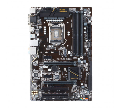 Материнская плата ( 6-7 GEN) Z170 - Gigabyte Z170 HD3 | ATX | 4×DDR4 | OEM