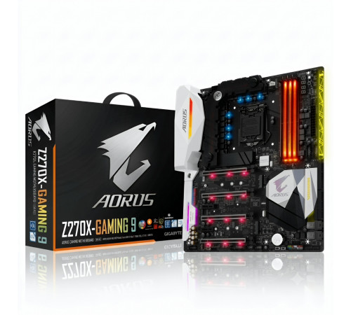 Материнская плата ( 6-7 GEN) Z270 - Gigabyte AORUS Z270X Gaming 9 | ATX | 4×DDR4