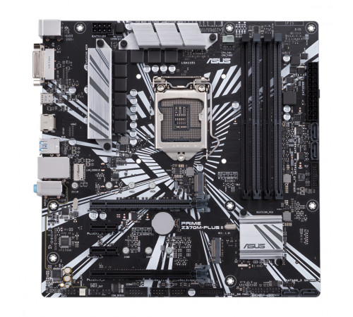 Материнская плата ( 6-7-8-9 GEN) Z370 - ASUS Prime Z370M-PLUS II (4×DDR4), б/у