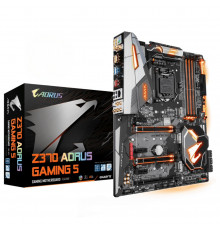 Материнская плата ( 8-9 GEN) Z370 - Gigabyte AORUS Z370 Gaming 5 | ATX | 4×DDR4