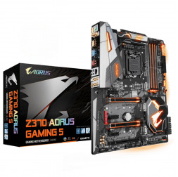 Материнская плата ( 8-9 GEN) Z370 - Gigabyte AORUS Z370 Gaming 5 | ATX | 4×DDR4