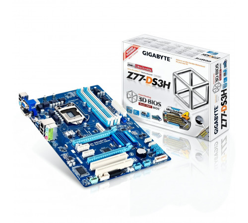 Материнская плата |  2-3 GEN | Z77 | Gigabyte Z77 DS3H | ATX | 4×DDR3 | Б/У