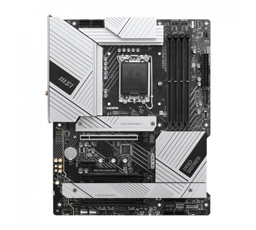 Материнская плата (12-13-14 GEN) Z790 - MSI PRO Z790-A MAX WIFI (4×DDR5)