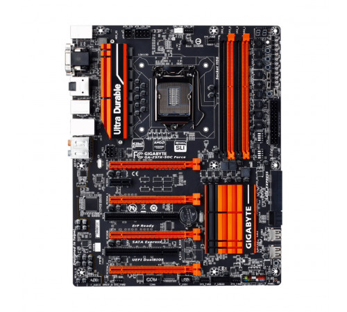 Материнская плата ( 4-5 GEN) Z97 - Gigabyte Z97X SOC Force | ATX | 4×DDR3