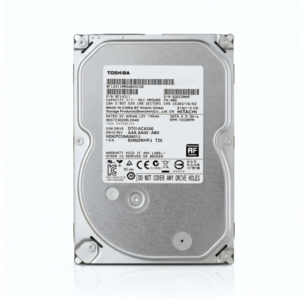 Накопитель HDD 3.5”  2TB Toshiba жесткий диск б/у