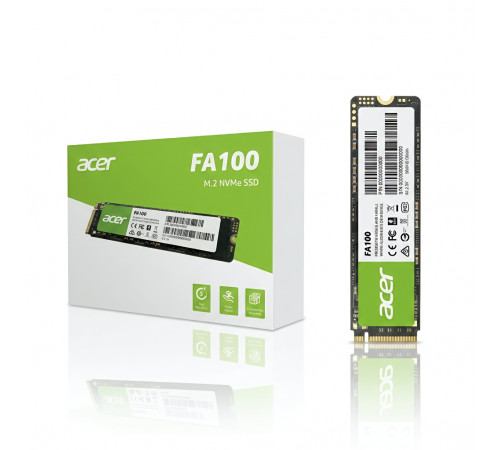 Накопитель SSD NVMe 1 TB Acer FA100 | PCIe 3.0 (до 3300 MB/s)