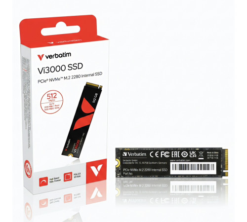 Твердотельный накопитель SSD M.2 NVMe - 1 TB | Verbatim Vi3000| GEN 3.0
