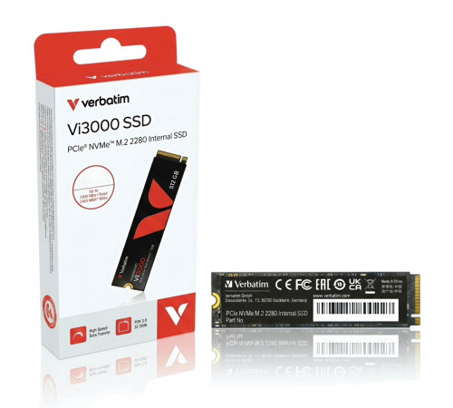 SSD M.2 NVMe | 1 TB | Verbatim Vi3000 | GEN 3.0