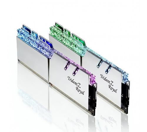 ОЗУ DDR4 | 32 GB (2×16) | G.SKILL Trident Z Royal Silver | CL16 ◇ 3200 MHz