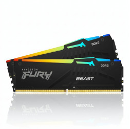 Оперативная память RAM DDR5 32 GB (2×16GB) | 6000 MHz | Kingston FURY Beast RGB