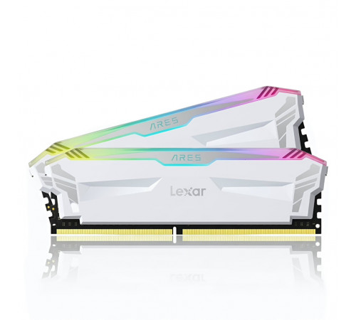 ОЗУ DDR5 | 32 GB (2x16) | Lexar ARES RGB ◇ белый | CL30 ◇ 6000 MHz