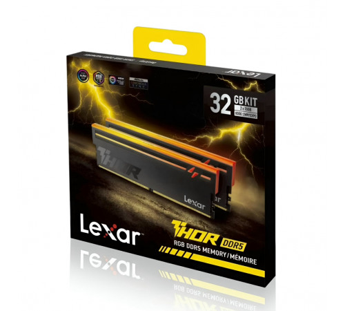 ОЗУ DDR5 | 32 GB (2x16) | Lexar THOR 2nd Gen RGB | CL38 ◇ 6000 MHz