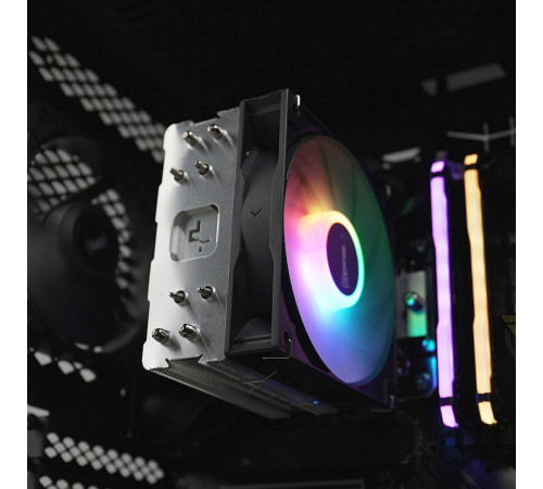 Кулер для процессора | Deepcool AG400 LED | 4 трубки | 220 Вт