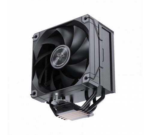 Кулер для процессора башенный Snowman MT4-V4 Digital BK (с дисплеем, 4 трубки)