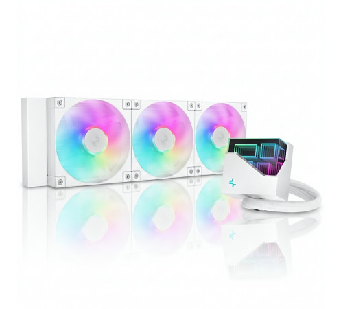Жидкостное охлаждение Deepcool LT360 WH ARGB (СЖО) для процессора