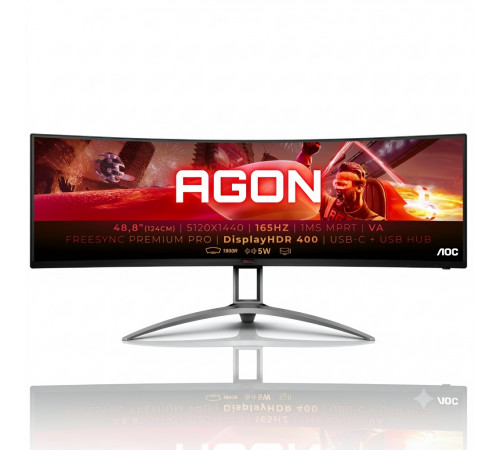 Монитор 49" AOC Agon | Ultra-wide 5K, 165Hz | AG493UCX2 | игровой, изогнутый | б/у