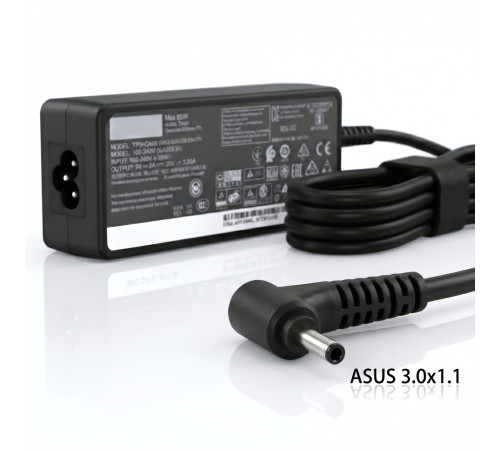 Зарядное устройство (БП) для ноутбуков ASUS 3.0x1.1 (19.5V -- 3.42A) дубликат