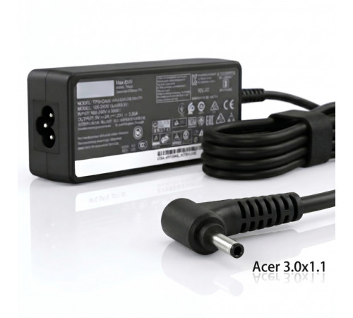 Зарядное устройство (БП) для ноутбуков Acer 3.0x1.1 (19.5V -- 3.42A) дубликат