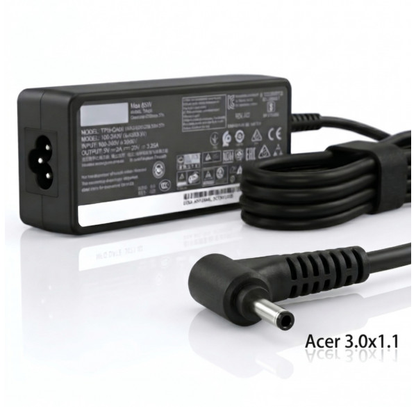 Зарядное устройство (БП) для ноутбуков Acer 3.0x1.1 (19.5V -- 3.42A) дубликат