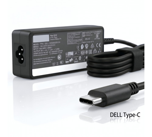 Зарядное устройство (БП) для ноутбуков DELL Type-c (дубликат) 65W