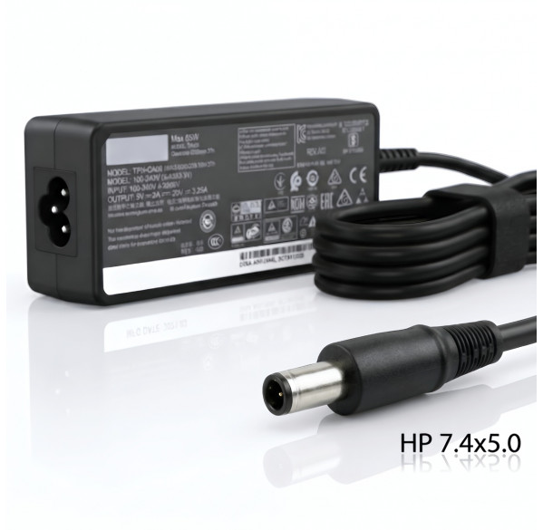 Зарядное устройство (БП) для ноутбуков HP 7.4x5.0 (19V -- 4.74A) дубликат