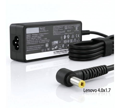 Зарядное устройство (БП) для ноутбуков Lenovo 4.0x1.7 (20V -- 3.25A) дубликат