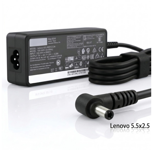 Зарядное устройство (БП) для ноутбуков Lenovo 5.5x2.5 (19V -- 3.42A) дубликат