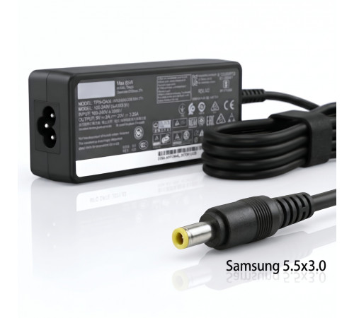 Зарядное устройство (БП) для ноутбуков Samsung 5.5x3.0 (19V -- 3.16A) дубликат