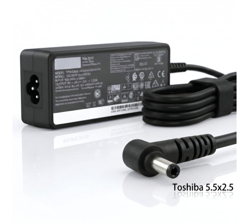 Зарядное устройство (БП) для ноутбуков Toshiba 5.5x2.5 (19V -- 3.42A) дубликат