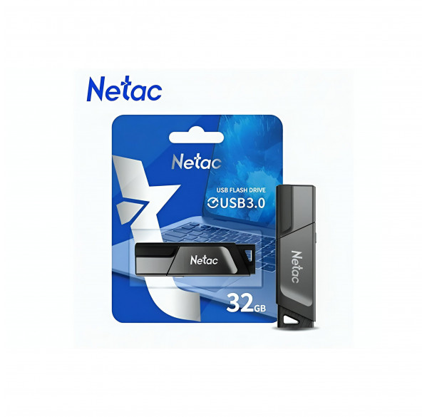 Внешний FLASH накопитель  32GB Netac, USB 3.0 (c аппаратной защитой от записи)