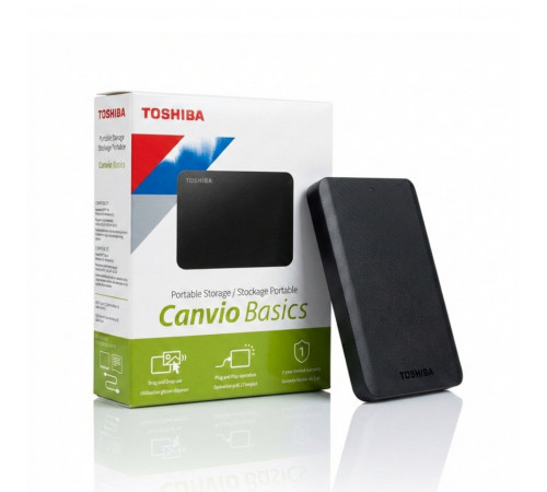 Внешний HDD накопитель 1 TB Toshiba Canvio Basics, USB 3.2