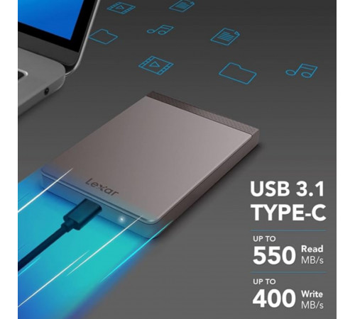 Портативный SSD |  512 GB | Lexar SL200