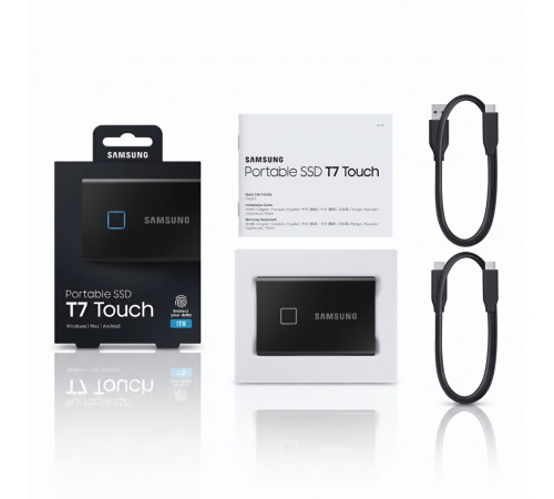 Внешний SSD накопитель 1 TB Samsung Portable T7 Touch (сканер отпечатка)