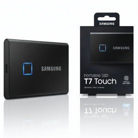 Внешний SSD накопитель 1 TB Samsung T7 Touch (сканер отпечатка)