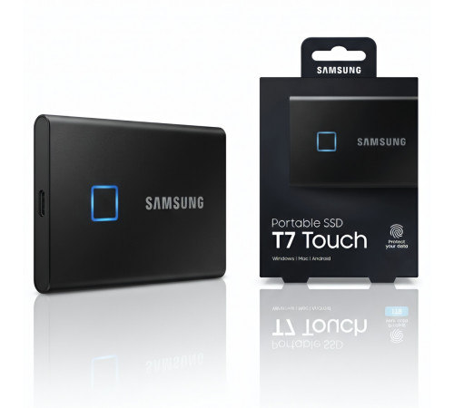 Внешний SSD накопитель 1 TB Samsung Portable T7 Touch (сканер отпечатка)