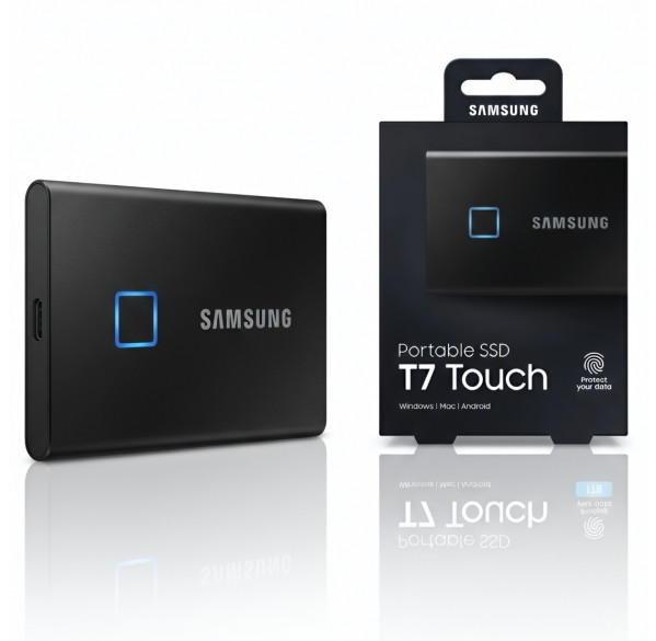 Внешний SSD накопитель 1 TB Samsung T7 Touch (сканер отпечатка)
