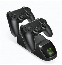 Зарядная док-станция DOBE v2 с дисплеем для геймпадов PS4