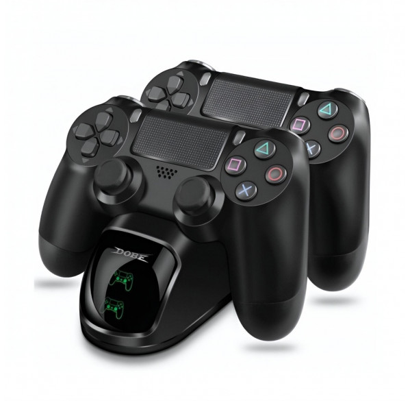 Зарядная док-станция DOBE v2 с дисплеем для геймпадов PS4