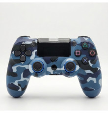 Геймпад DOBLESHOCK 4 military blue (ПК, PS4, Android, iOS) беспроводной контроллер (джойстик)