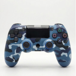 Геймпад DOBLESHOCK 4 military blue (ПК, PS4, Android, iOS) беспроводной контроллер (джойстик)
