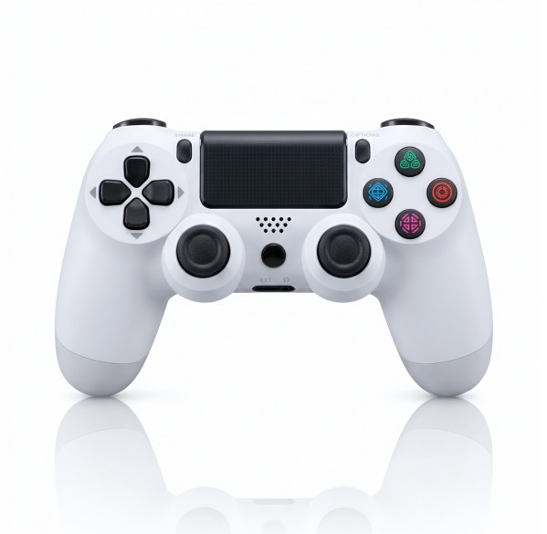 Геймпад PS4 белый + USB-приёмник (ПК, PS4, Android, iOS) беспроводной контроллер