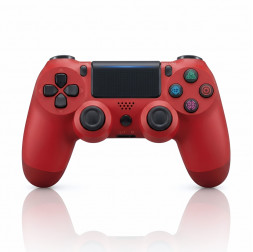 Геймпад PS4 красный + USB-приёмник (ПК, PS4, Android, iOS) беспроводной контроллер