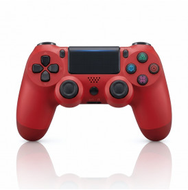 Геймпад PS4 красный + USB-приёмник (ПК, PS4, Android, iOS) беспроводной контроллер