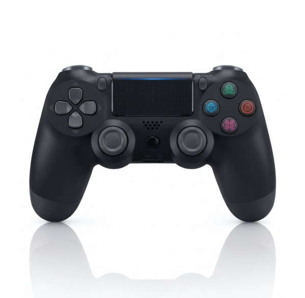 Геймпад PS4 чёрный + USB-приёмник (ПК, PS4, Android, iOS) беспроводной контроллер