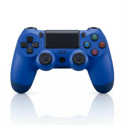 Геймпад PS4 синий + USB-приёмник (ПК, PS4, Android, iOS) беспроводной контроллер