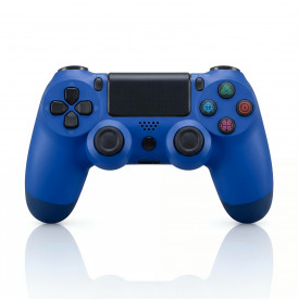 Геймпад PS4 синий + USB-приёмник (ПК, PS4, Android, iOS) беспроводной контроллер
