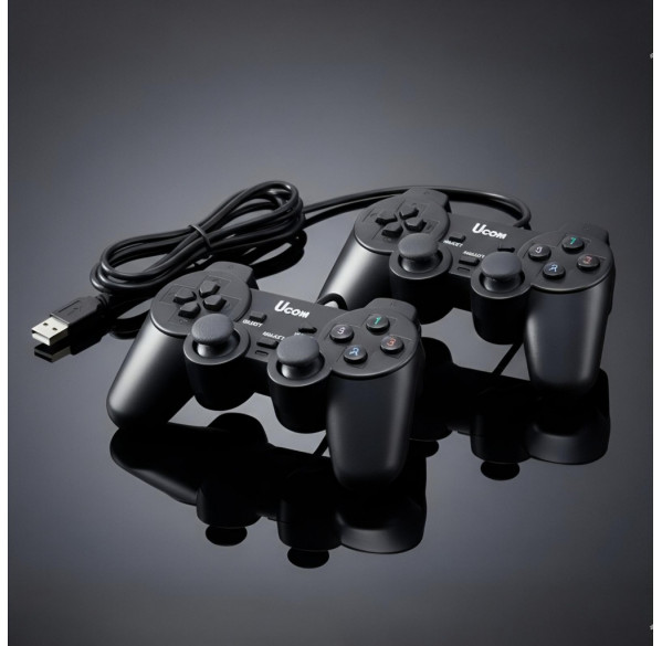 Геймпад джойстик 2 шт. комплект U-COM Double Shock Чёрный